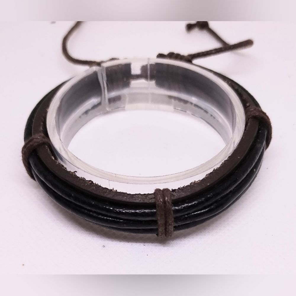 Men's Leather Bracelet Braided f5